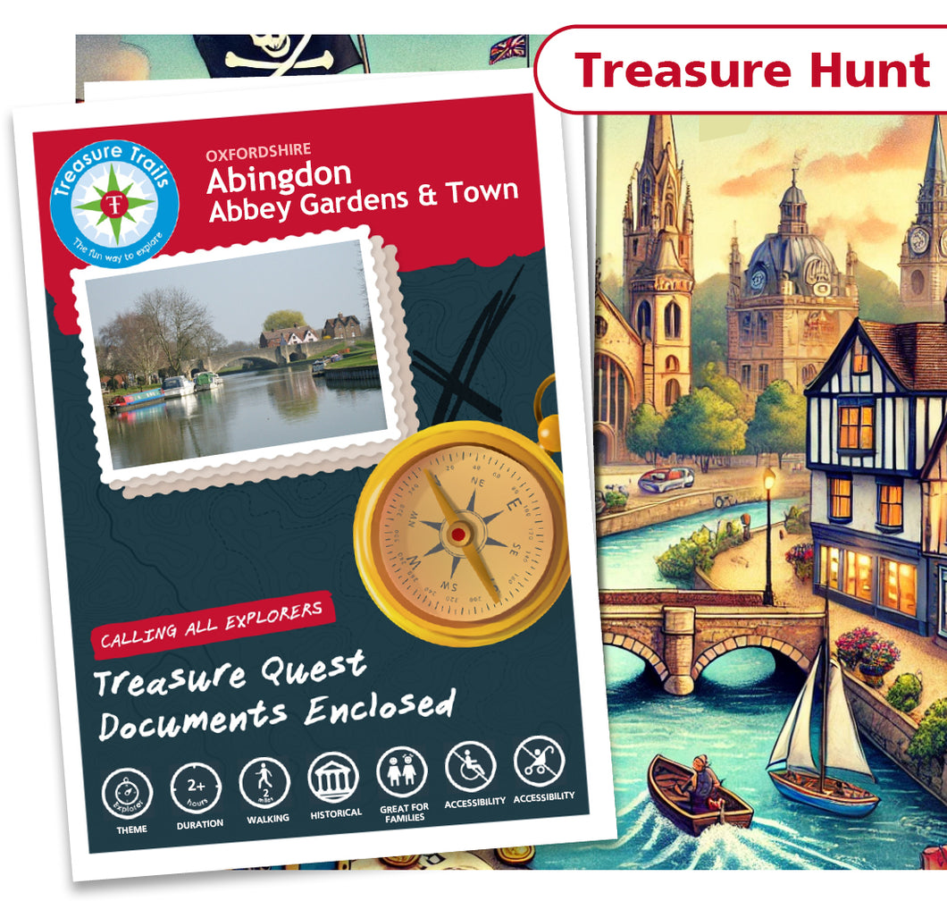 Treasure Hunt in Abingdon - Solve Clues & Explore