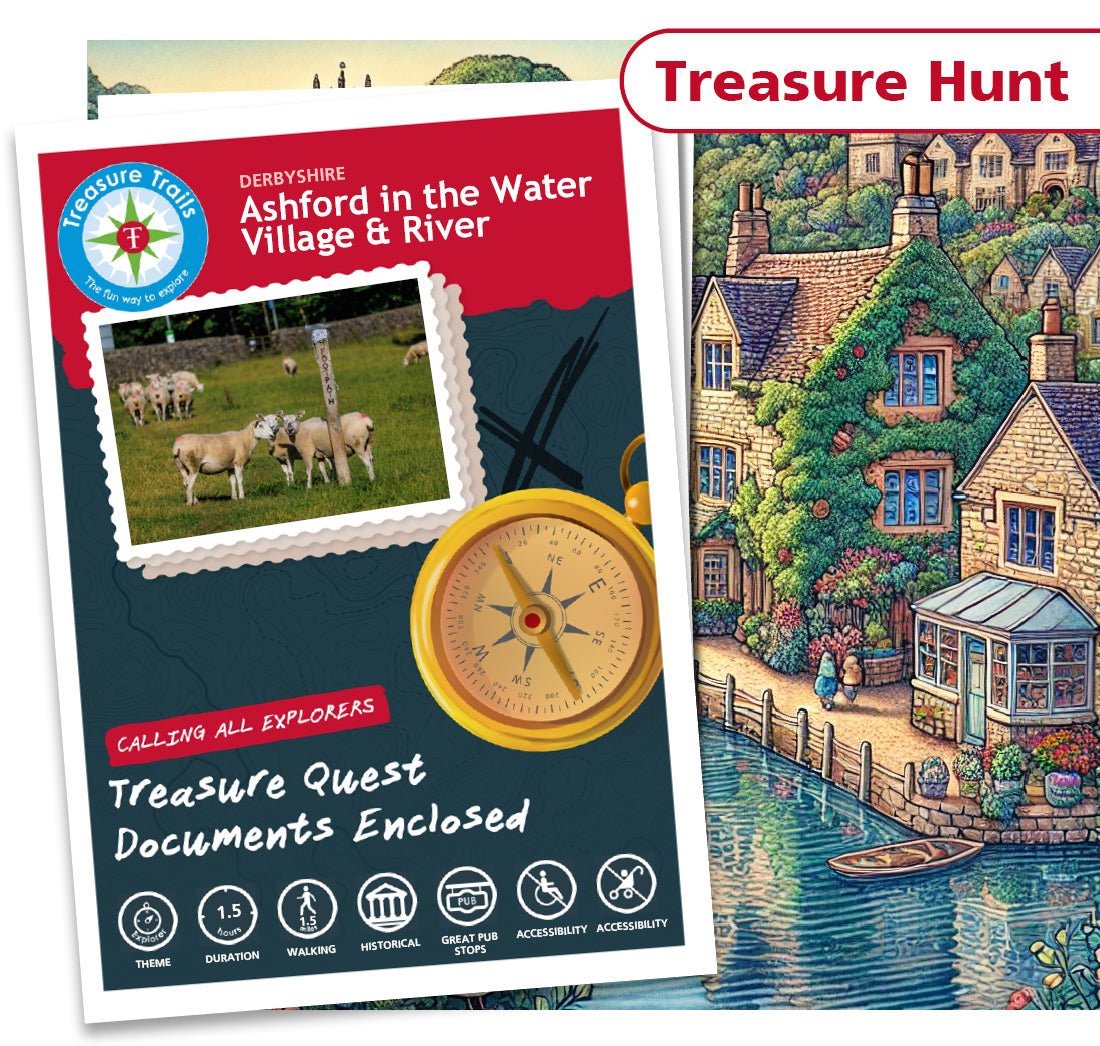 Treasure Hunt in Ashford in the Water - Solve Clues & Explore