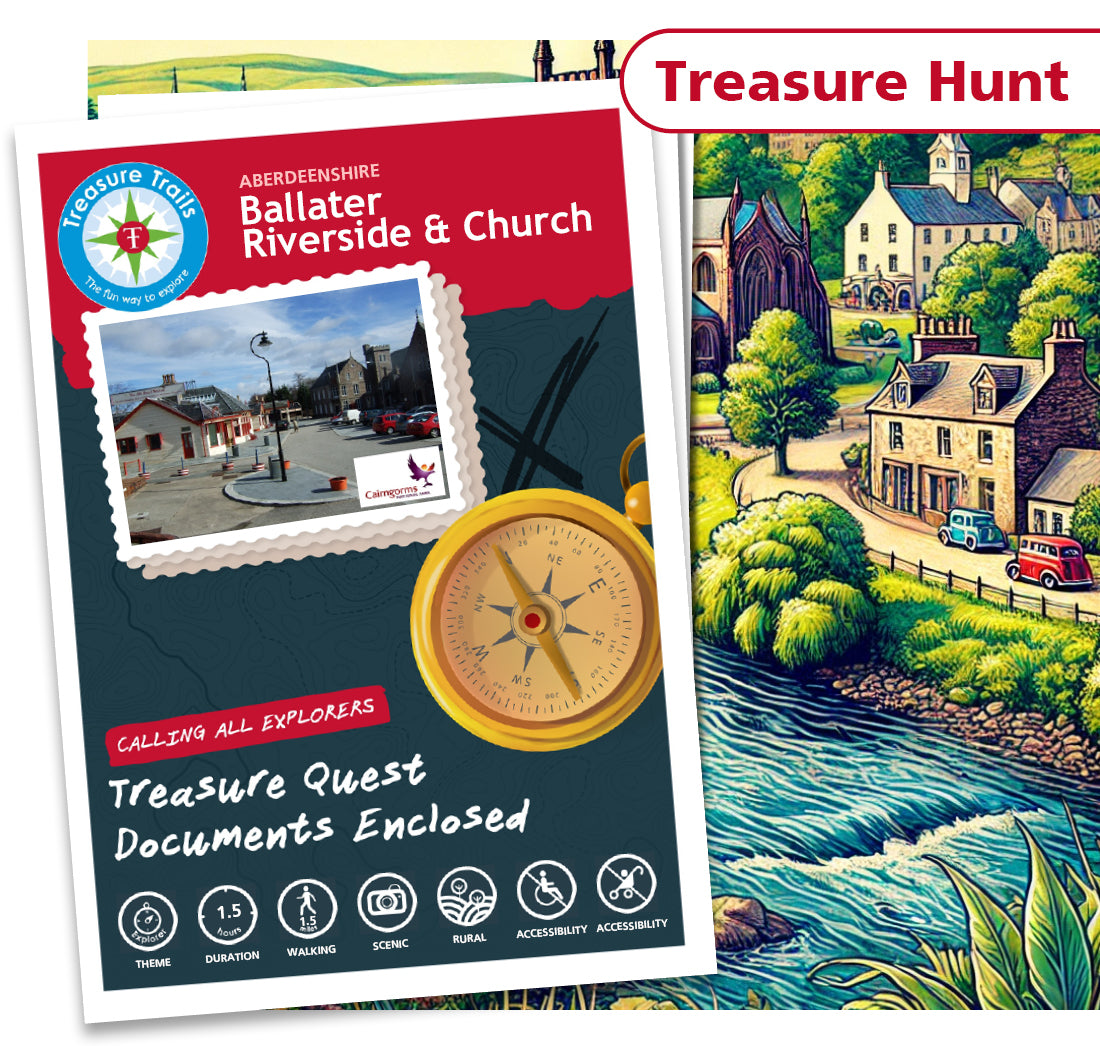 Treasure Hunt in Ballater - Solve Clues & Explore