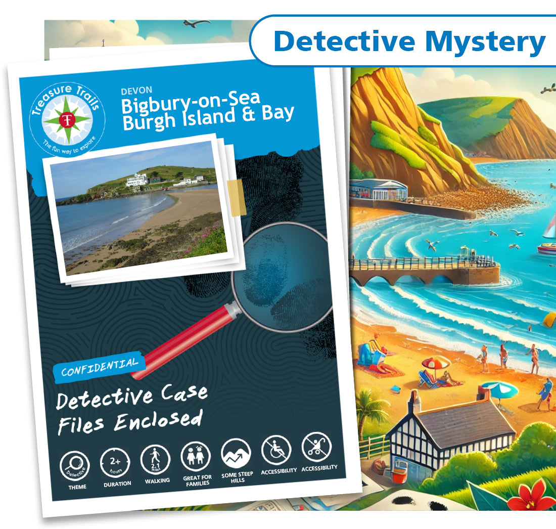 Treasure Hunt in Bigbury-on-Sea - Solve Clues & Explore