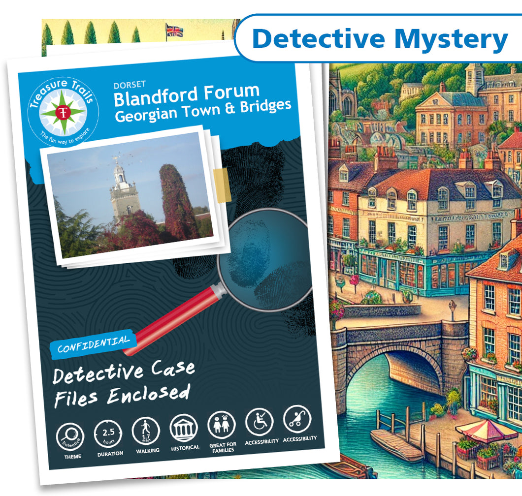 Treasure Hunt in Blandford Forum - Solve Clues & Explore