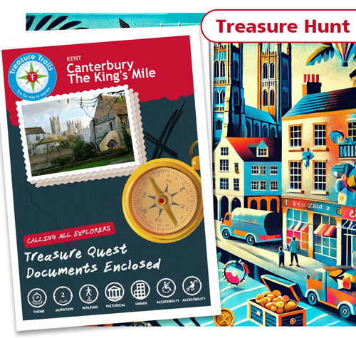 Scavenger Hunt in Canterbury - Track Clues & Solve Puzzles