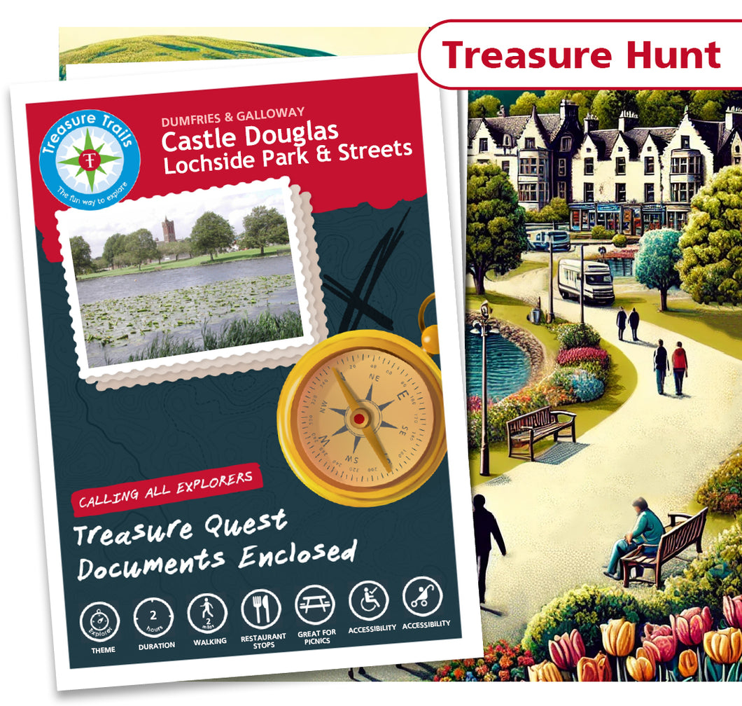 Treasure Hunt in Castle Douglas - Solve Clues & Explore