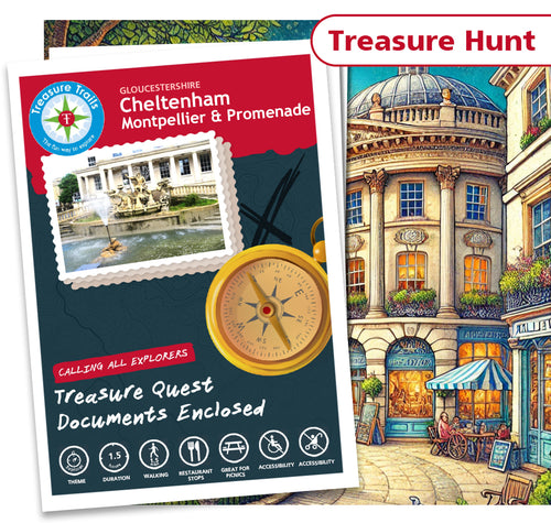 Treasure Hunt in Cheltenham - Solve Clues & Explore