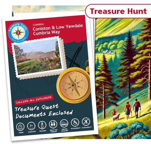 Treasure Hunt in Coniston & Low Yewdale - Solve Clues & Explore