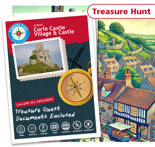 Treasure Hunt in Corfe Castle - Solve Clues & Explore