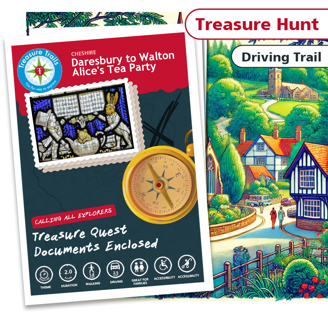 Treasure Hunt in Daresbury - Solve Clues & Explore