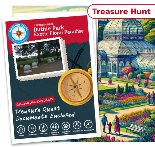 Treasure Hunt in Duthie Park - Solve Clues & Explore