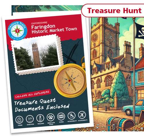 Treasure Hunt in Faringdon - Solve Clues & Explore