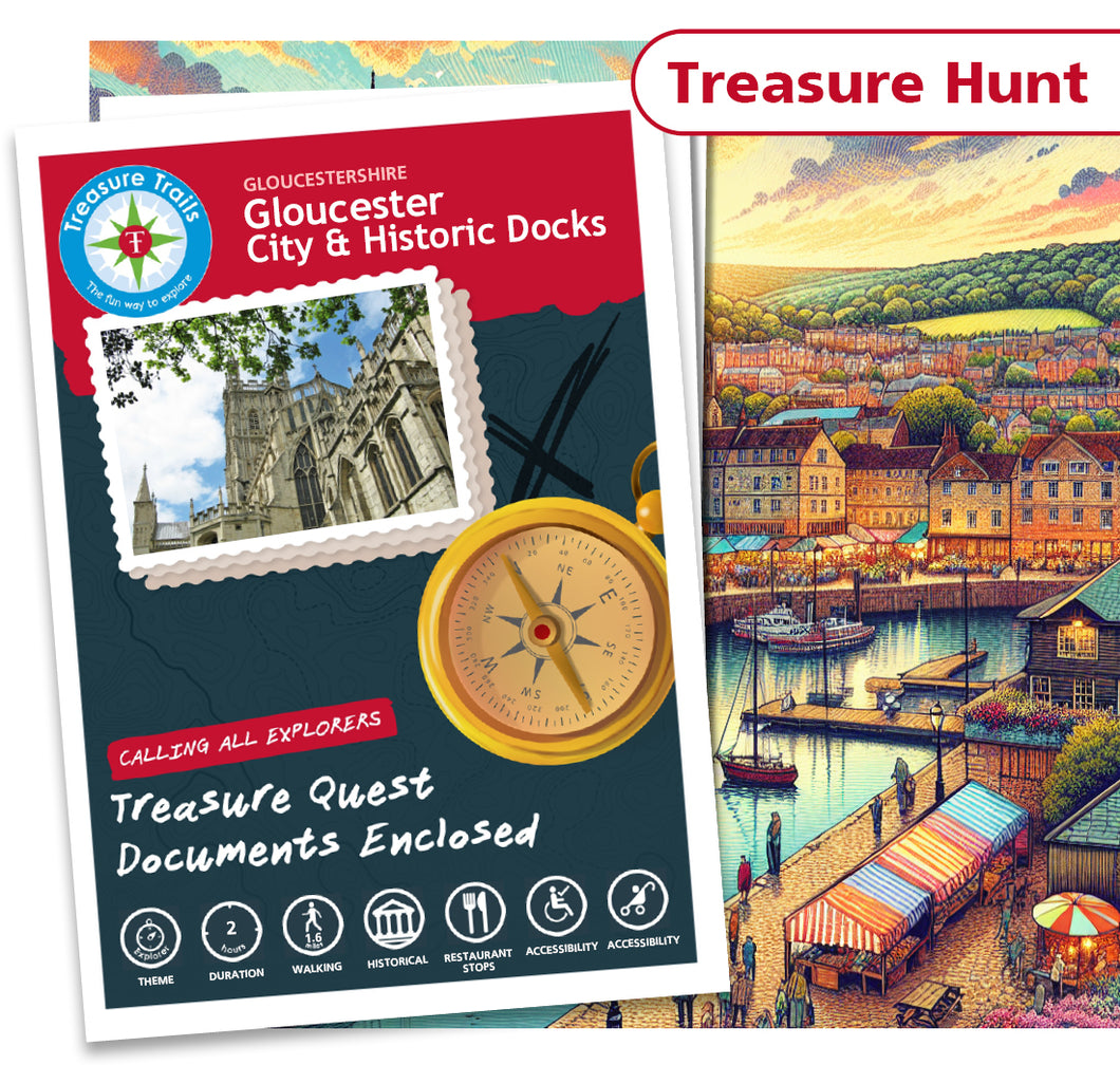 Treasure Hunt in Gloucester - Solve Clues & Explore