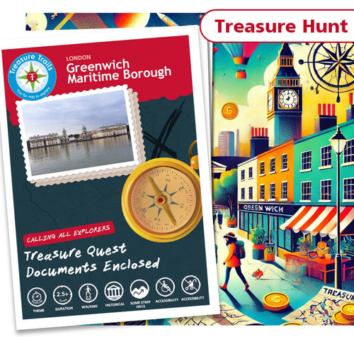 Treasure Hunt in Greenwich - Solve Clues & Explore