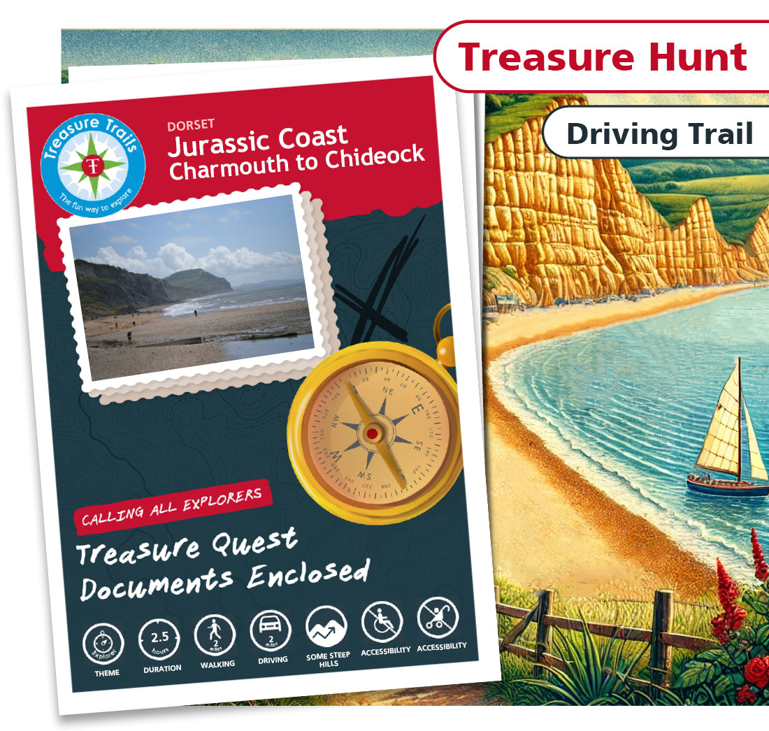 Treasure Hunt in Charmouth - Solve Clues & Explore