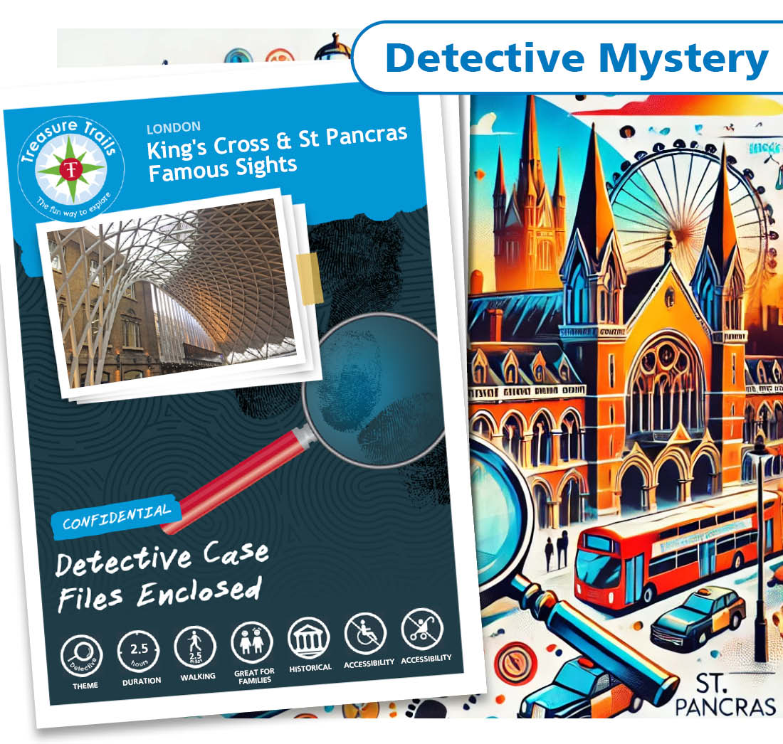 Treasure Hunt in Kings Cross & St Pancras - Solve Clues & Explore