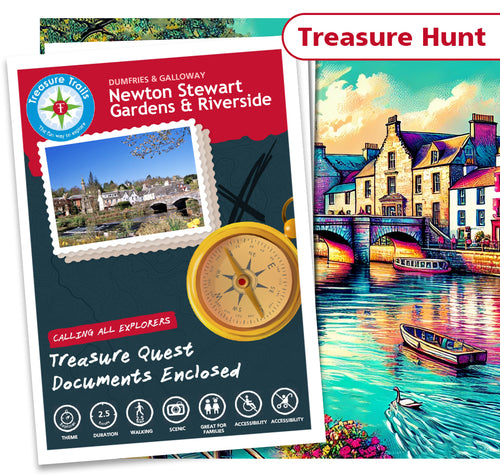 Treasure Hunt in Newton Stewart - Solve Clues & Explore