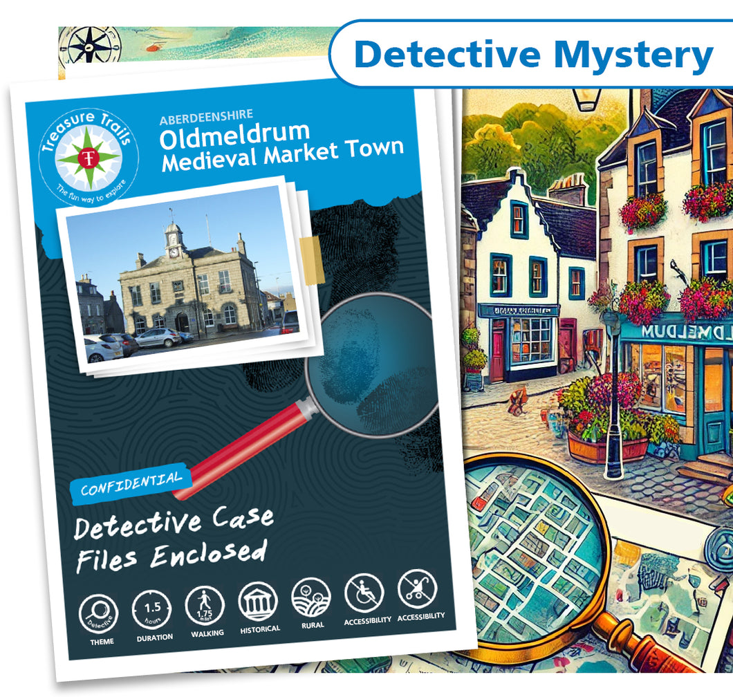 Treasure Hunt in Oldmeldrum - Solve Clues & Explore