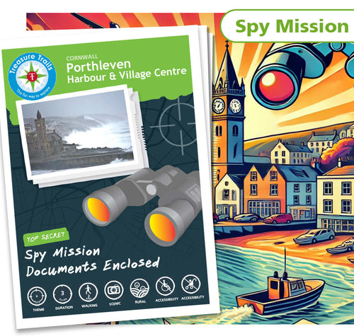 Treasure Hunt in Porthleven - Solve Clues & Explore