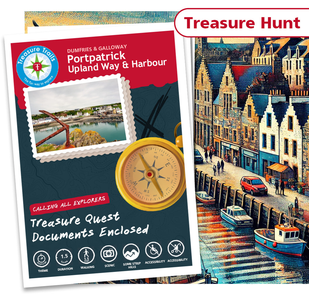 Treasure Hunt in Portpatrick - Solve Clues & Explore