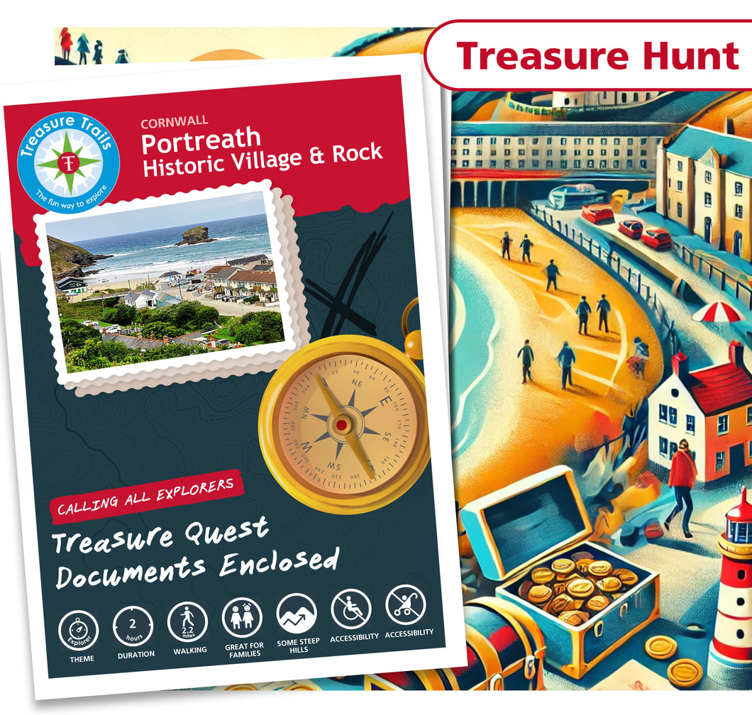 Treasure Hunt in Portreath - Solve Clues & Explore