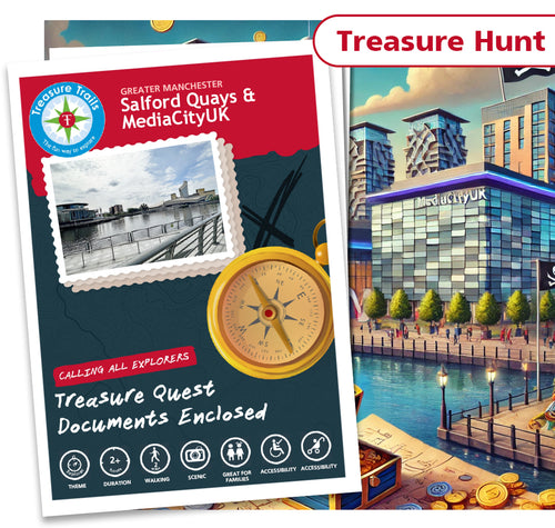 Treasure Hunt in Salford Quays - Solve Clues & Explore