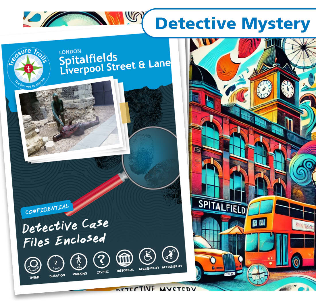 Treasure Hunt in Spitalfields - Solve Clues & Explore