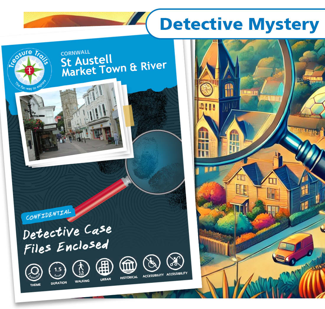 Treasure Hunt in St Austell - Solve Clues & Explore