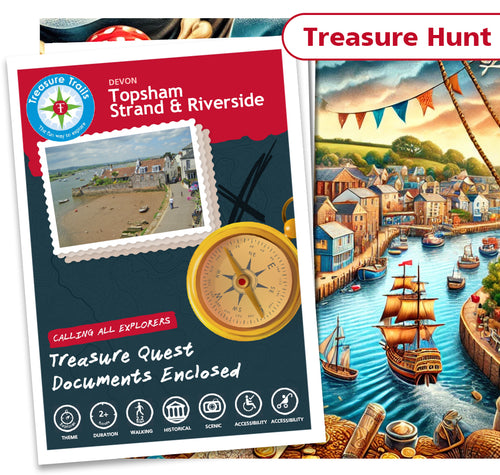 Treasure Hunt in Topsham - Solve Clues & Explore