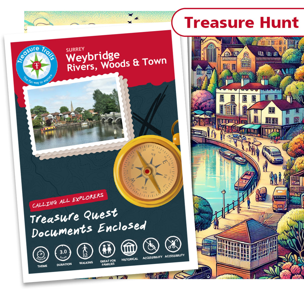 Weybridge - Rivers, Woods & Town - Treasure Hunt