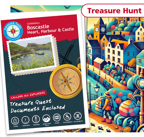 Treasure Hunt in Boscastle - Solve Clues & Explore